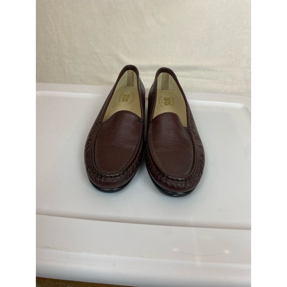 SAS Simplify Women's Leather Loafers Size 9 M Brown